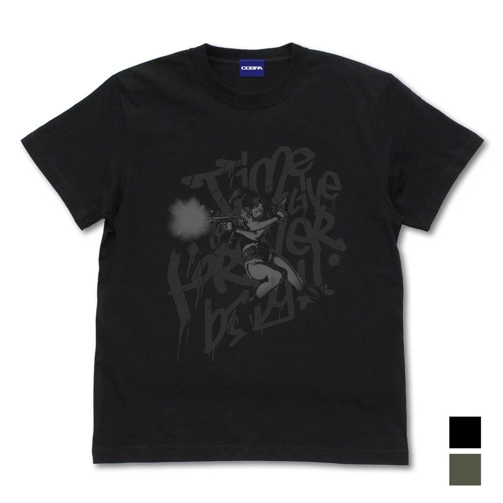 Black Lagoon Shooting Revy TShirt Black Japana New Pre M