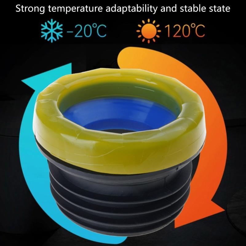 Toilet Bowl Gasket Flange Rings Toilet Spill Sealing Rings Floor Outlet Drain Pipe Flange Rings Easy Installation