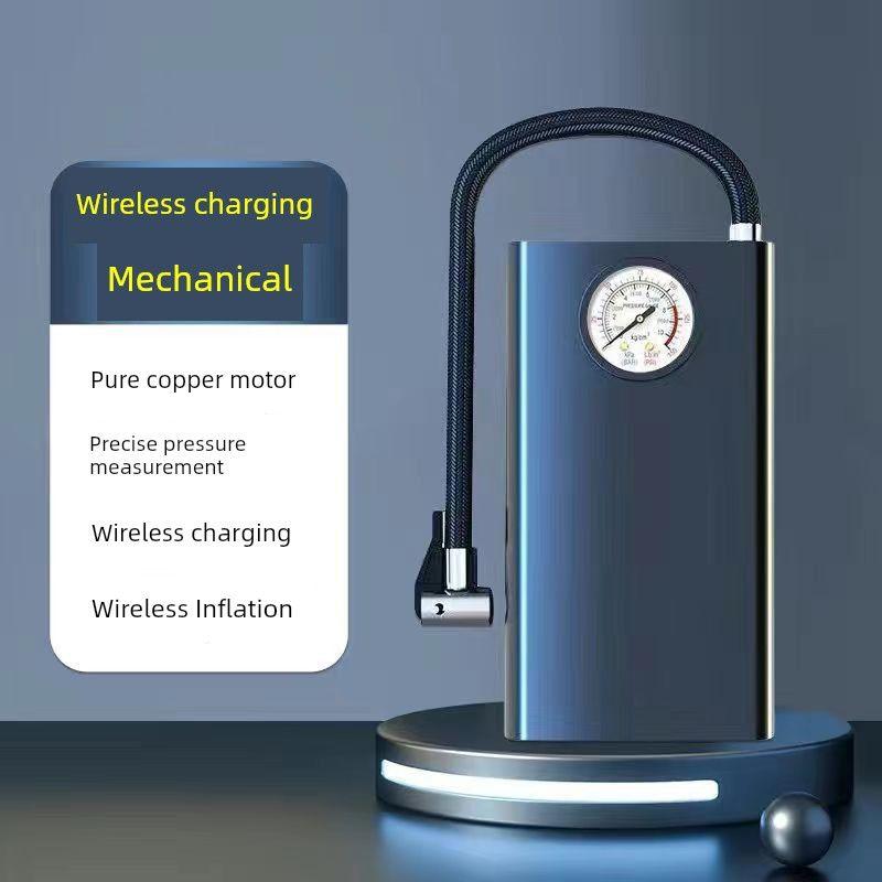 

Vehicle Air Pump Mini Portable Electric Car Air Pump Car Small Wireless Digital Display Tire Air Pump Wireless Pointer Model [Manual Shutdown]