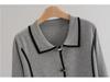 European-American High-End Fashion Knitted Sweater Cardigan & Wide-Leg Pants Set for Women - Fall/Winter Collection