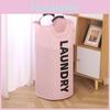 Portable Round Collapsible Laundry Basket Oxford Cloth Waterproof Bag Storage