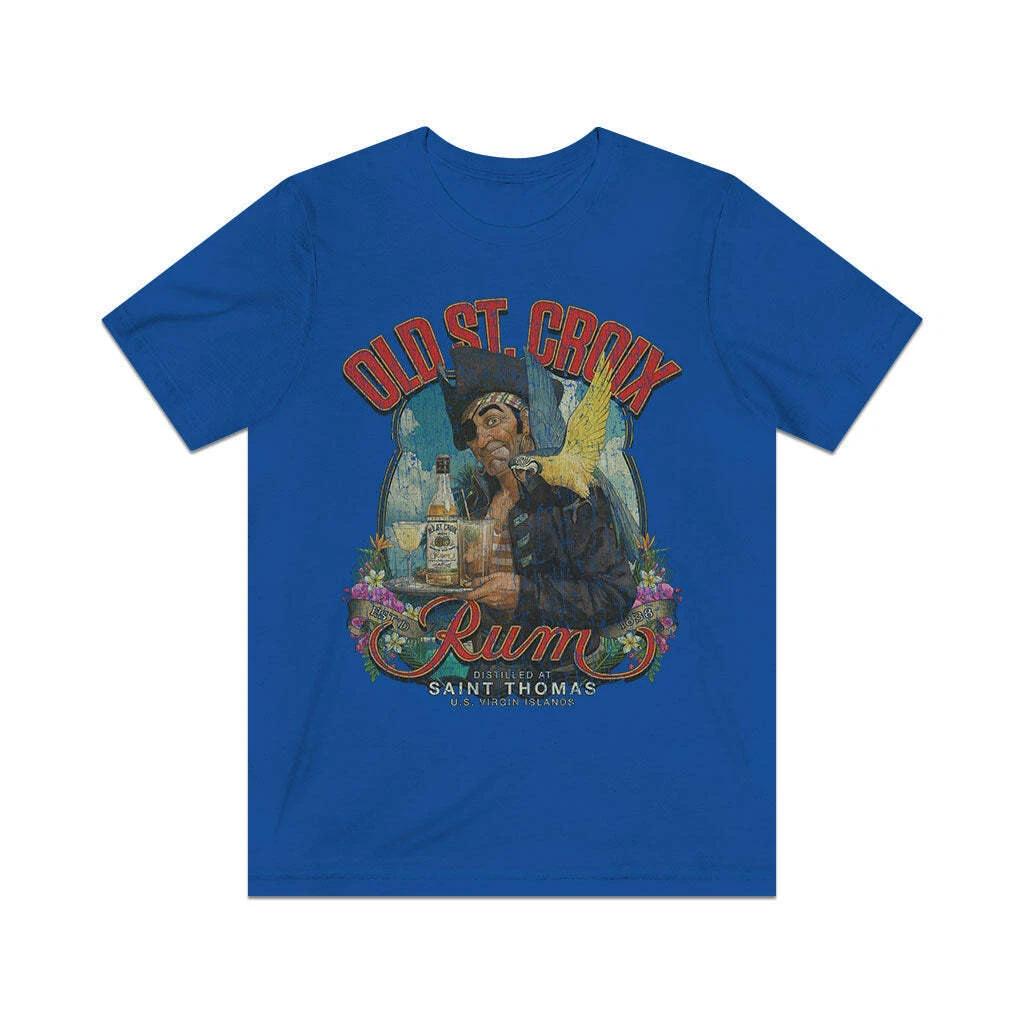 Old St. Croix Rum Pirate 1944 Vintage Men s T shirt 4XL