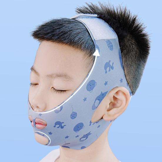 Kids Anti Snore Chin Strap Adjustable Breathable Keeping Mouth Closed Universal Children Sleep Aid Anti-Snoring Jaw Strap Breathing Corrector Device