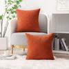 Orange Geometric Pattern Cushion Covers Polyester Pillowcase for Sofa, Bedroom, Living Room 45x45CM Christmas Decorative Pillows