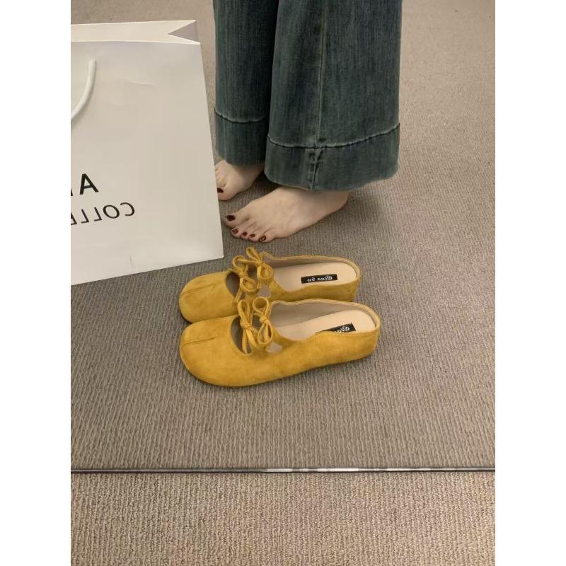 Insole Height-increasing Shoes Toe Half-slippers Women's Shoes Summer Ballet Mary Jane Single Shoes