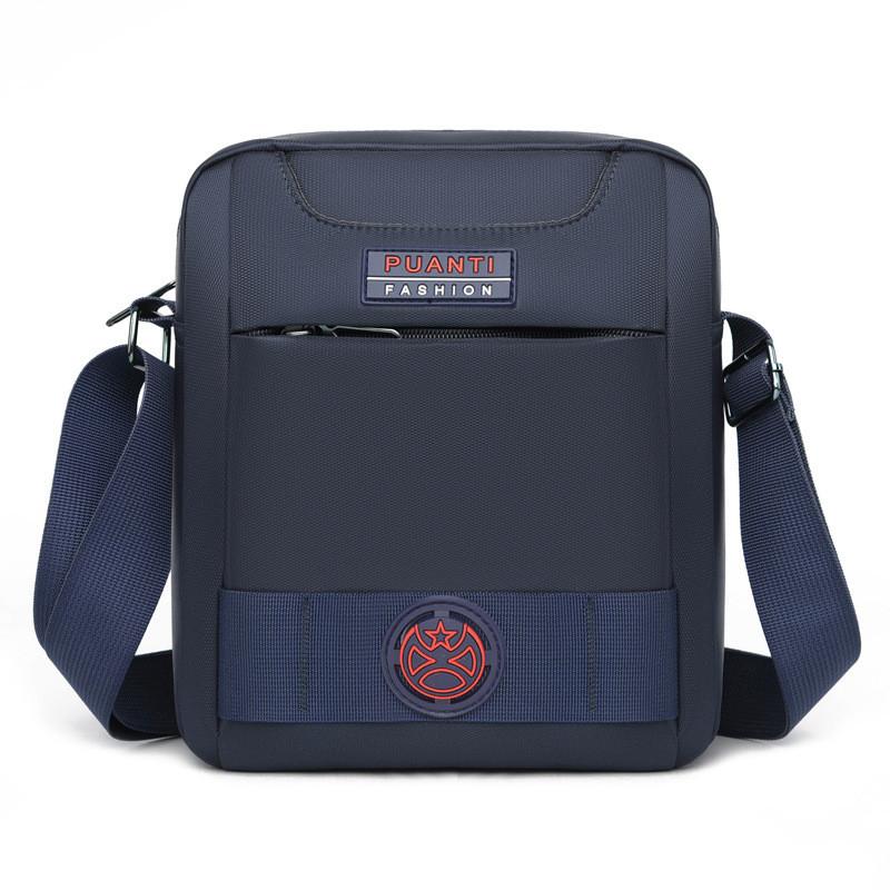 Casual Men Shoulder Bag With Letter Pattern And Polyester Lining For Work And Travel