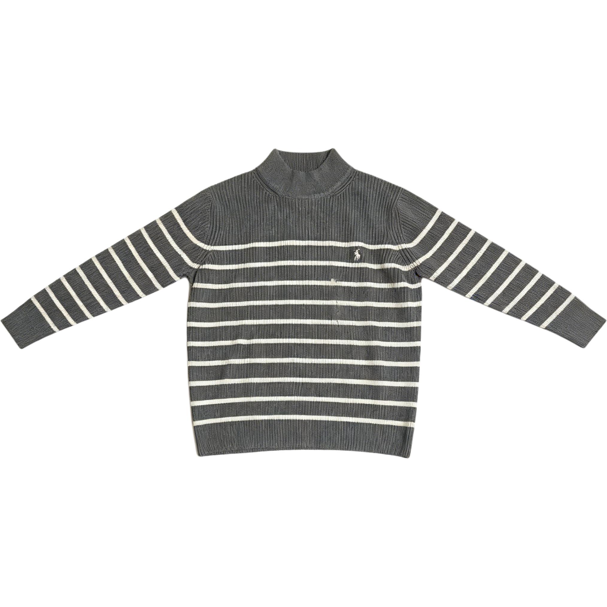 

Polo Ralph Lauren Embroidered Pony Logo Striped Pullover Long Sleeve Knit Sweater Women sweater 211860759-002 L