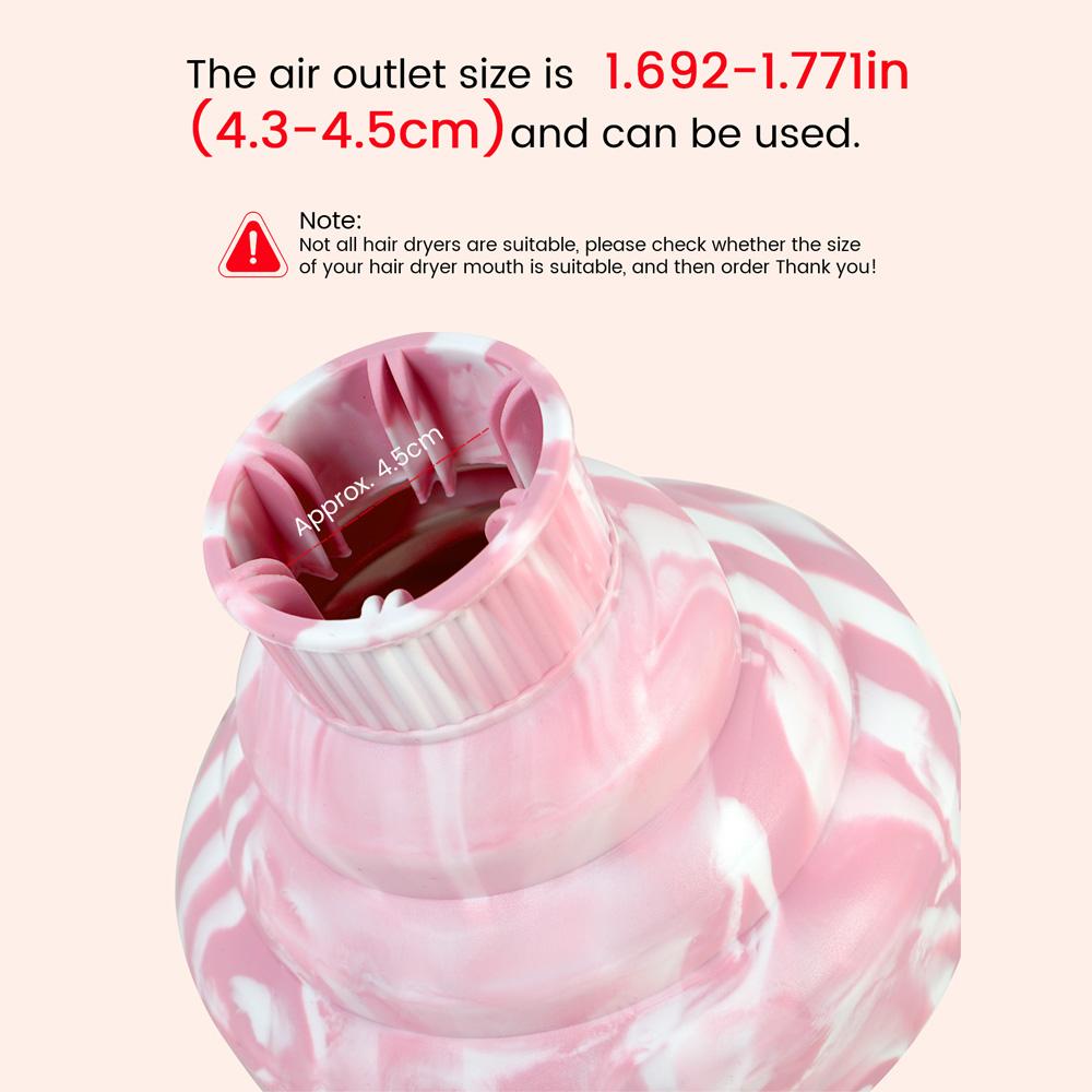 Foldable Silicone Hair Dryer Diffuser - Portable Collapsible Design, Universal Fit for Blow Dryers