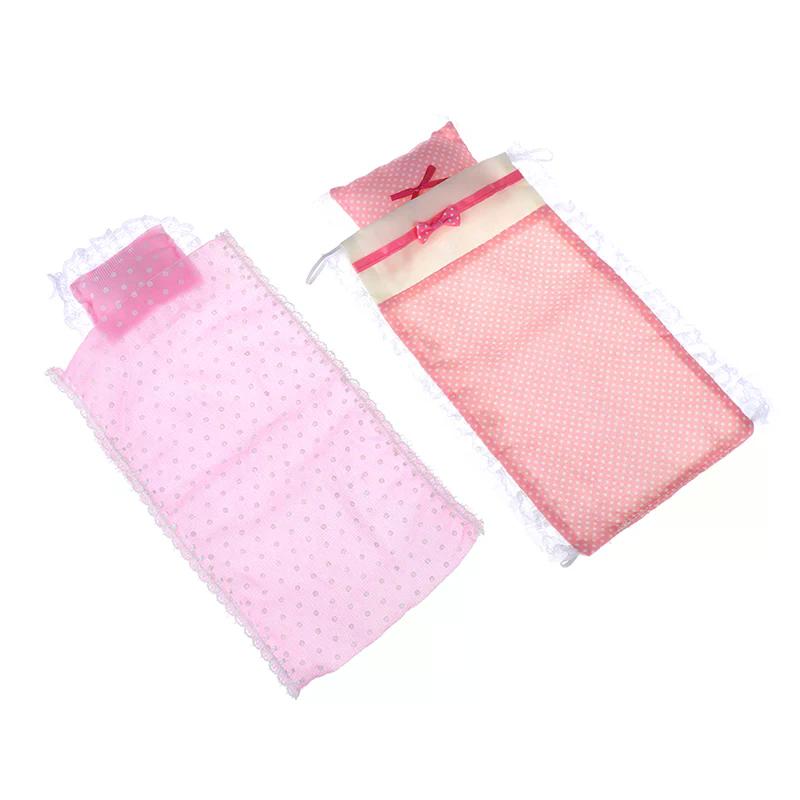 Dollhouse Single Mattress with Pillows 1/12 Dolls House Bedroom Furniture - For Dollhouse Decoration
