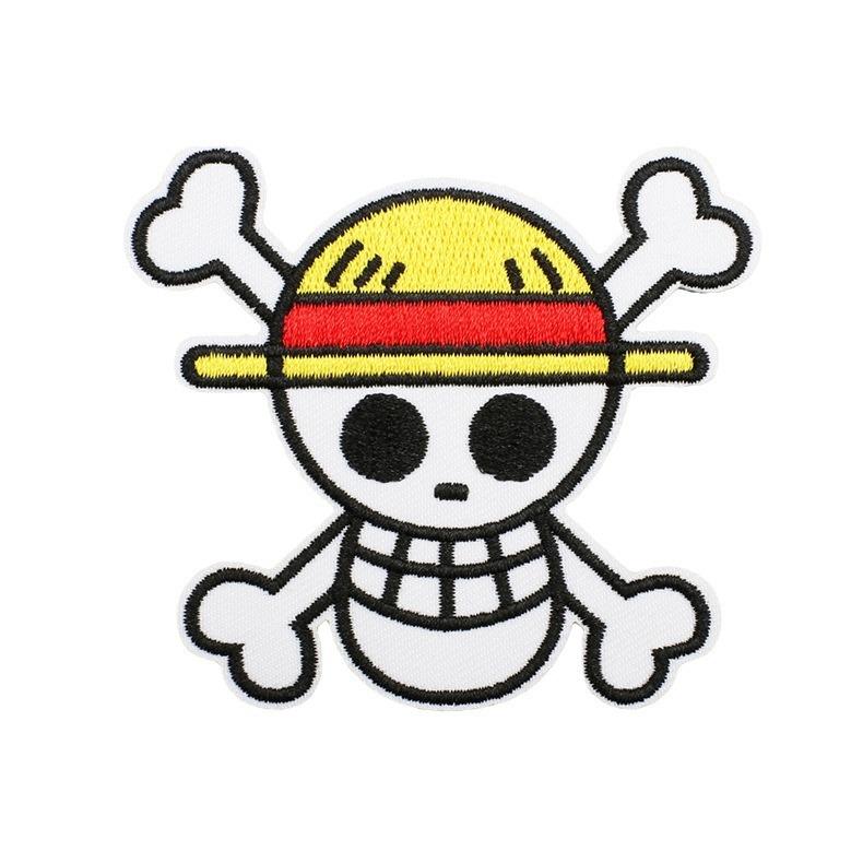 Black Fox Cartoon Animation Character Embroidery Cloth Sticker Japanese One Piece Patch Computer Embroidery Sticker