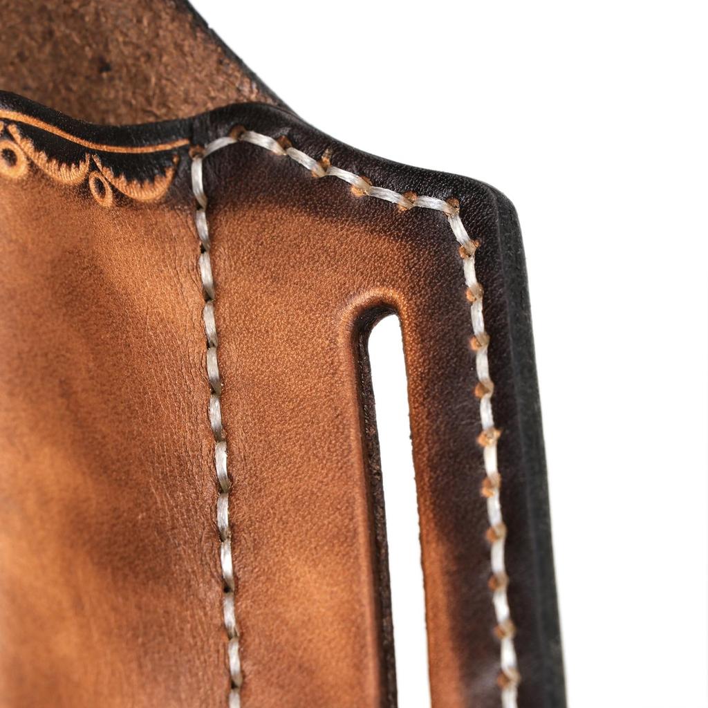 TOURBON Leather Holder for EDC Pocket Organizer with Leather Tool Sheath Men's Multi-Tool Belts,