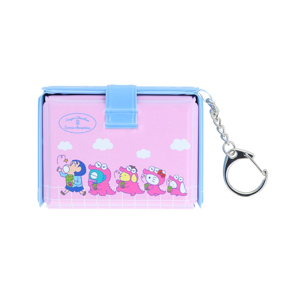 Sunstar Stationery Crayon X Sanrio Characters Keychain S8347786 Shin-chan Box, Blue,