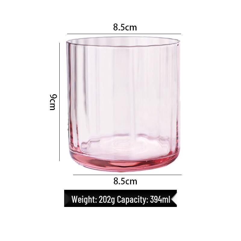 OLOEY Vertical Pattern Crystal Glass Set