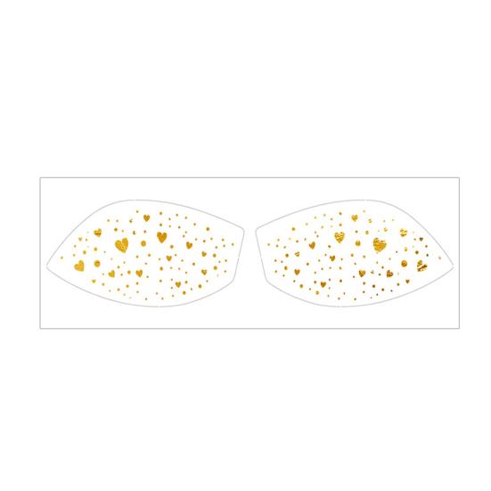 Metallic Eye Tattoo Stickers, Waterproof Temporary Freckle Decals, Sparkling Foil Eye Makeup for Festival Party, Glitter Face Art