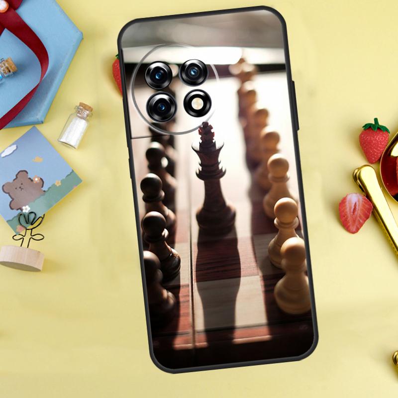Chess Case For OnePlus 12R 10R 13R 13T 15 13 12 11 10 9 10T 8T Nord CE 5 2 3 4 Lite N20 N30 Cover