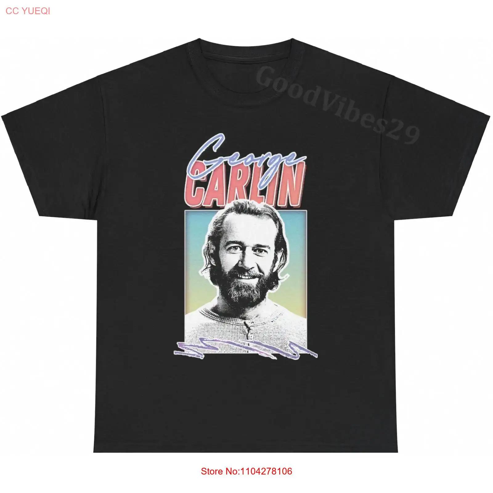 George Carlin USA Comedy Vintage Aesthetic Retro T Shirt S 5XL  vintage Washed Top For Everyday Wear Stretched streetwear S разноцветный