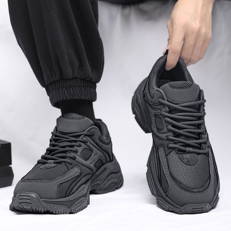 Fashion Gray Low-Top Mesh Upper Male Sports Shoes Size 9 Shoe in Promotion All Brands Summer Sale Korean Unisex On Men's Casual Sneakers