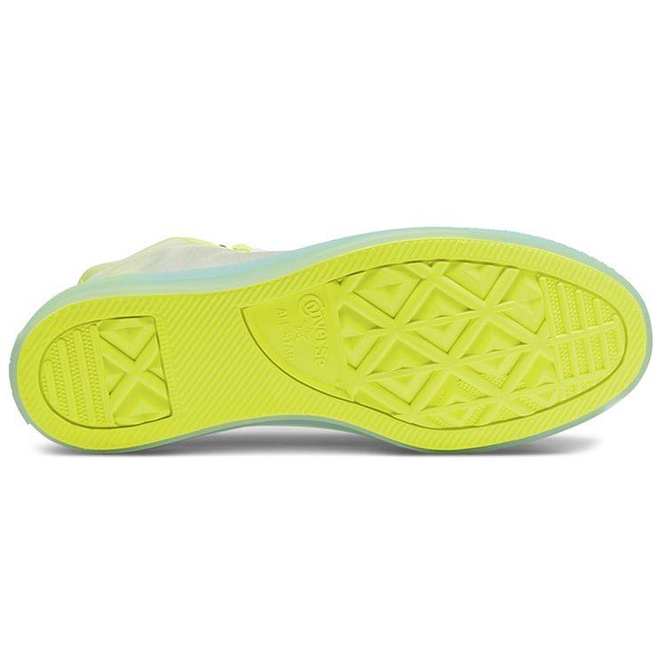 Converse Chuck Taylor All Star Translucent Mesh Utility High Top Canvas Shoes Women Sneakers Lemon-Yellow 567369C