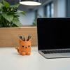 Pencil Pen Storage Cup Holder, Cartoon Cat Shape Desk Organizer, Smooth Surface Decorative Odorless Container Stationery Holder for