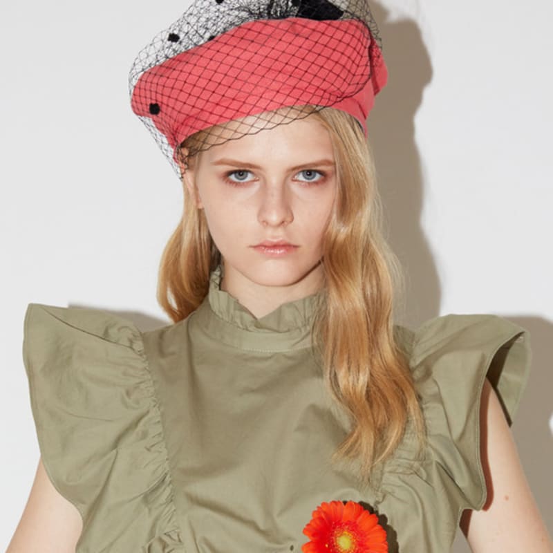 

ACONTT Льняной Берет Мэш Ап-Коралловый CORAL