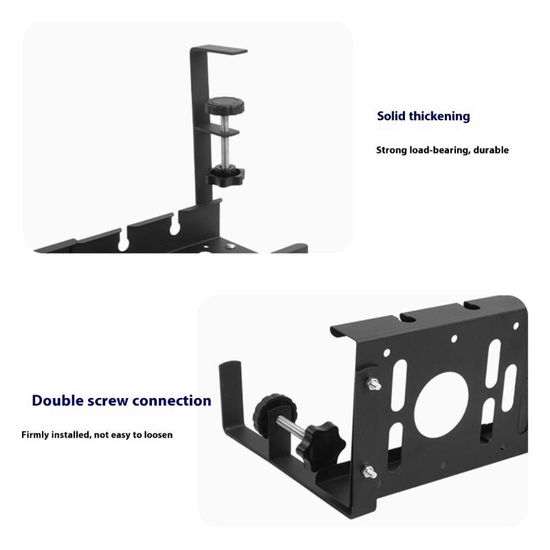Adjustable Length Under Desk Cable Organizers Tray Retractables From 15.75 To 20.47 Inches For Office Home Desk Wire Management