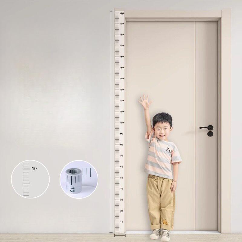 Abnehmbarer transparenter Höhenmess-Sticker für Kinderzimmer Wandaufkleber Messlineal zur Verfolgung des Kindeswachstums