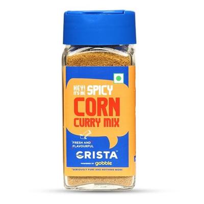 Mieszanka przypraw korzennych CRISTA Spicy Corn Curry | Mieszanka przypraw | Bez dodanych barwników, wypełniaczy, dodatków i konserwantów | Wegańska | 45 g