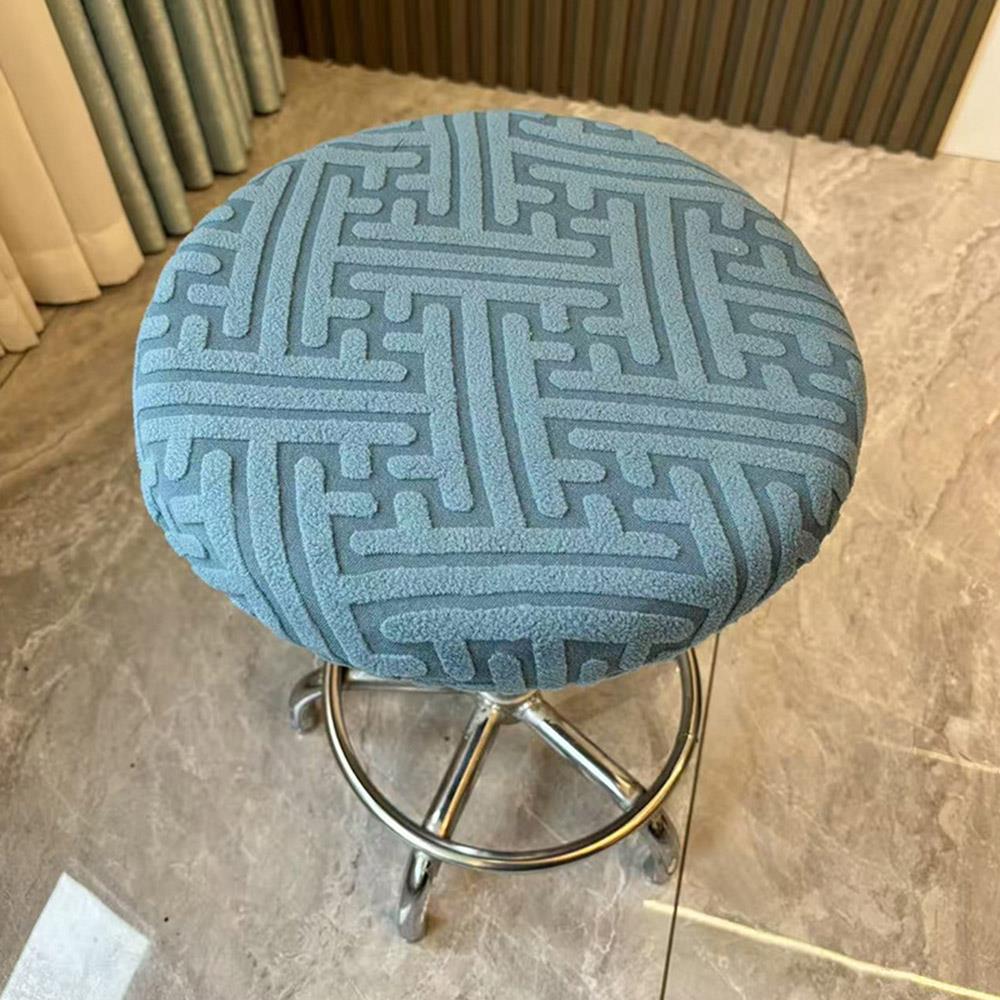 Round Stool Cover Elastic Dustproof Covers Fully Wrapped Swivel Chair Cover Home Decor Wear-resistant Chair Covers Home Textile
