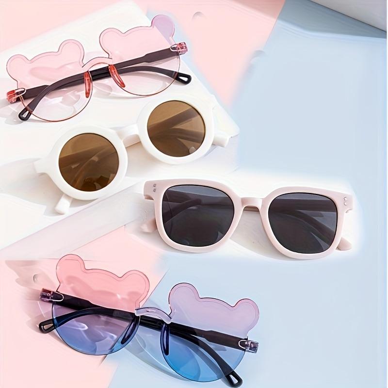 

4 шт. Милые модные очки квадратной формы и в форме медвежьих ушек