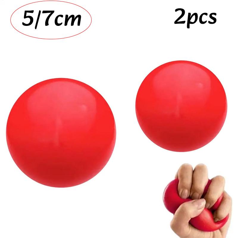 1-2pc Hand Exercise Ball Rehabilitation Training Grip Strengthener Balls Adults Flexibility Silicone Stress Massage Finger Balls