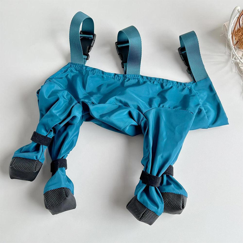 Dustproof Pet Pants with Foot Cover Dog Trousers Waterproof Puppy Leggings with Shoes for Small Dog Outdoor Pet Activity Outfits