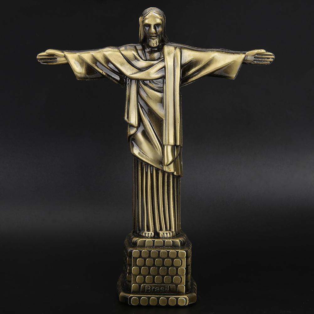 Brazil Christ Statue Model Tourism Souvenirs World Famous Landmarks Desktop Decor
