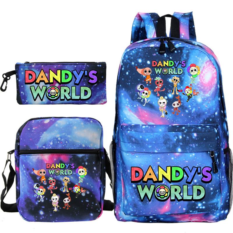 New Dandy's World Game Merchandise Cartoon Print Children's Backpack Cross-border Large-capacity Student Schoolbag