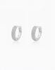 Kindababy [Gift Wrapping] Pave Bold Hoop Earring - 925 Silver