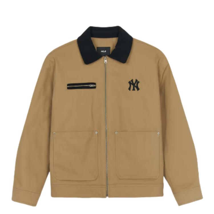New MLB Basic Boston Red Sox Jacket Unisex Khaki 3AJPB0146-50BGD