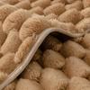 Rabbit Velvet Sofa Cover Thickened Plush Couch and L Shaped Cushion Towel Non-slip Machine Washable Slipcover