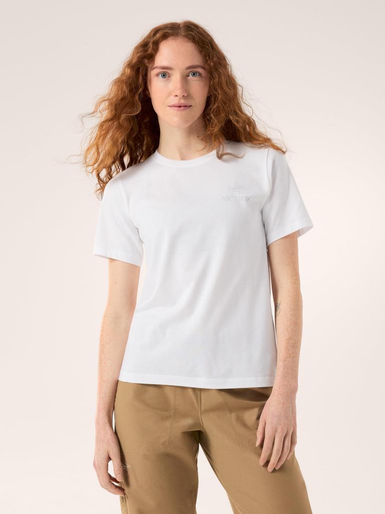 Crag SL Cotton Emblem Crew Short Sleeve White Size S Arc'teryx Women's Jacket, Light, (X000009502)
