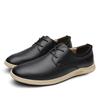 868 Men'S Shoes Casual Shoes Spring Low-Top Leather Dress Gentleman Casual Shoes British Single Shoes Lace-Up Flat Bottom