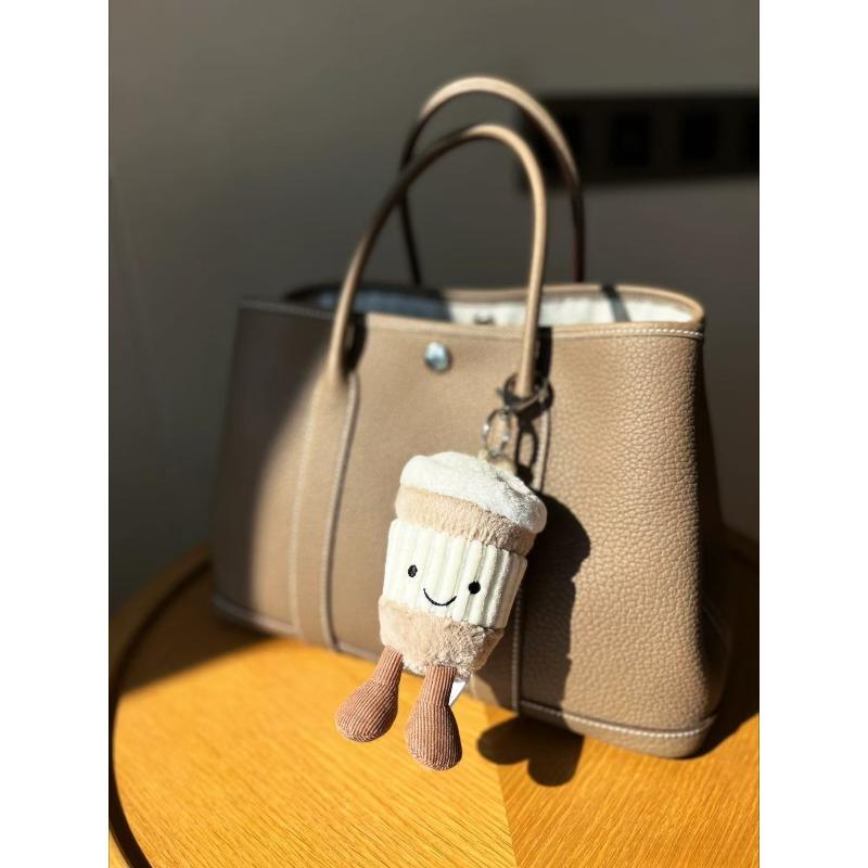Nieuw Model JC Fun Pluche Speelgoed, Kleine Kers Bedel, Klein Schildpad Pluche Speelgoed, Croissant, Kleine Pinguïn JC Tas Bedel beige