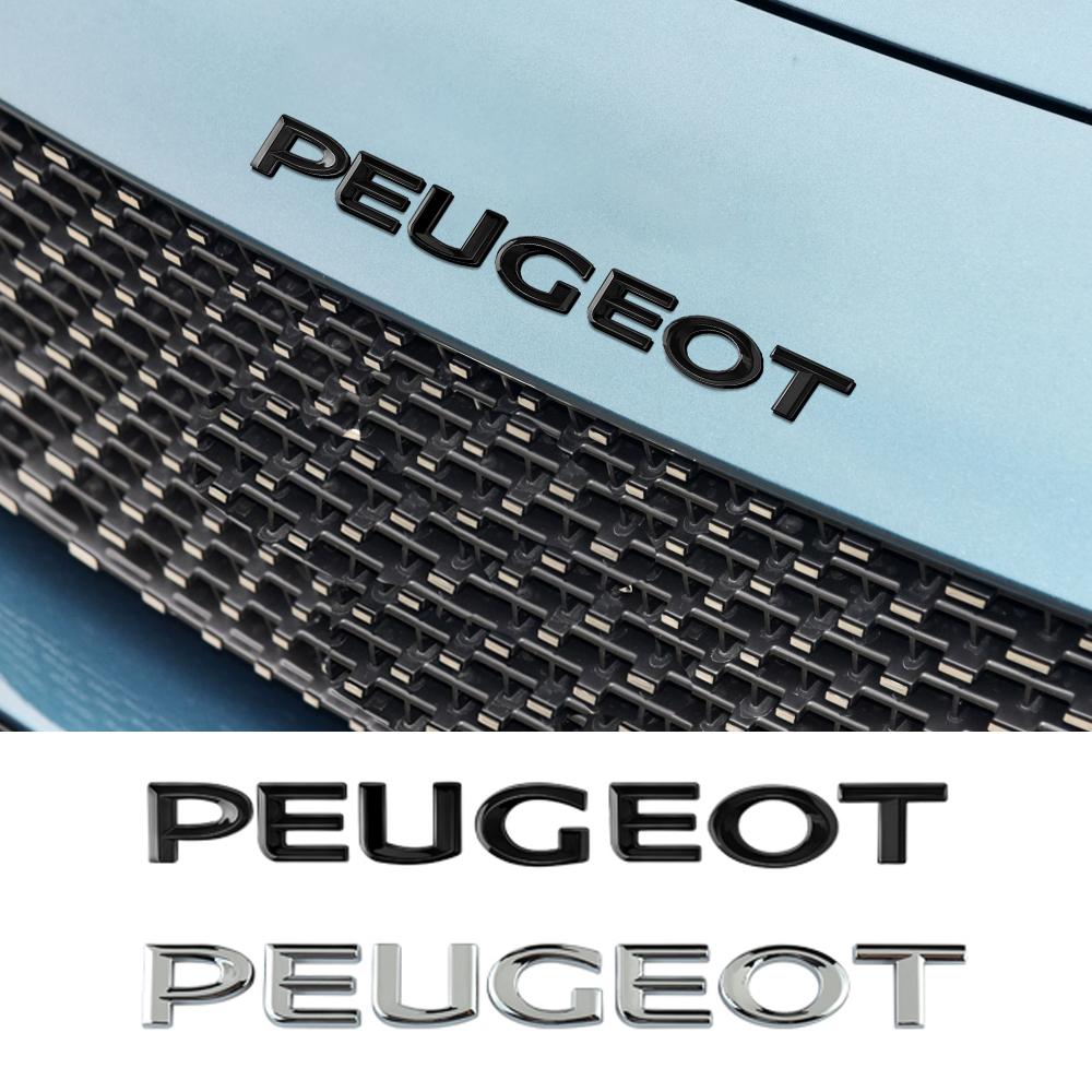 3D ABS Letter Car Body Trunk Emblem Stickers Badge Decal For Peugeot 2008 3008 4008 5008 206 207 208 107 307 308 408 Accessories