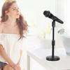 Adjustable Microphone Stand Universal Detachable Mic Holder Stand with Weighted Round Base for Desktop Live