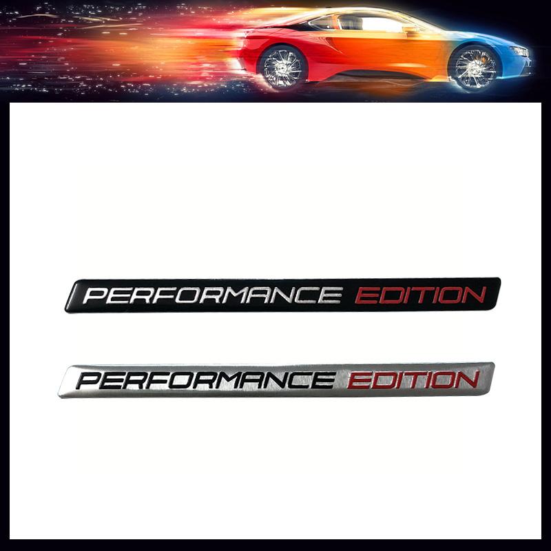 Car Styling Performance Edition Aluminium Badge Body Emblem Decorative Trunk Fender Sticker Decal For Motorcycle Truck Bike SUV