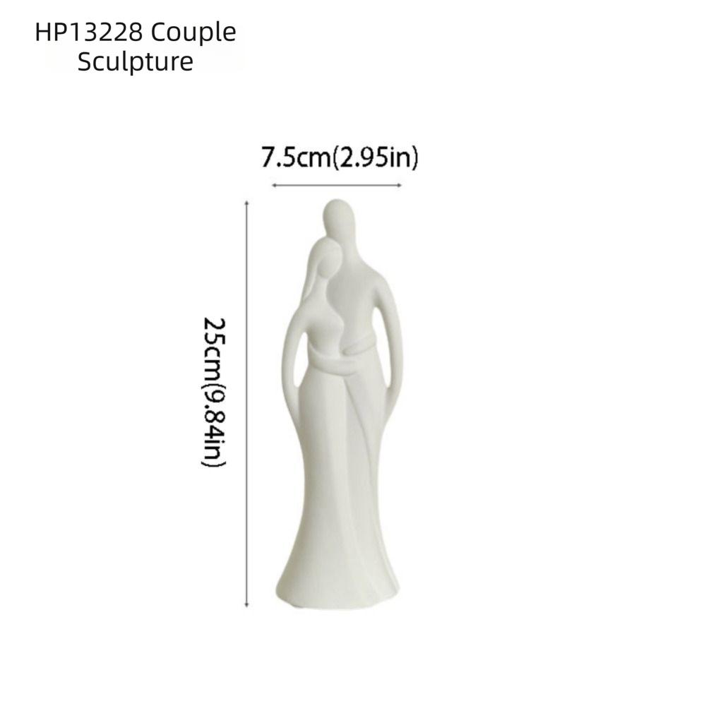 Artistic Design Ceramic Couple Ornaments Nordic Modern Style Wine Cabinet Accessories  Gift Giving