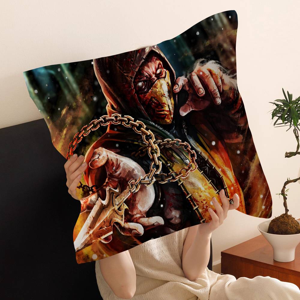 MMortal Kombat Pillow Cover for Bedroom Room and Living Room Sofa Decorative Cushion Cover