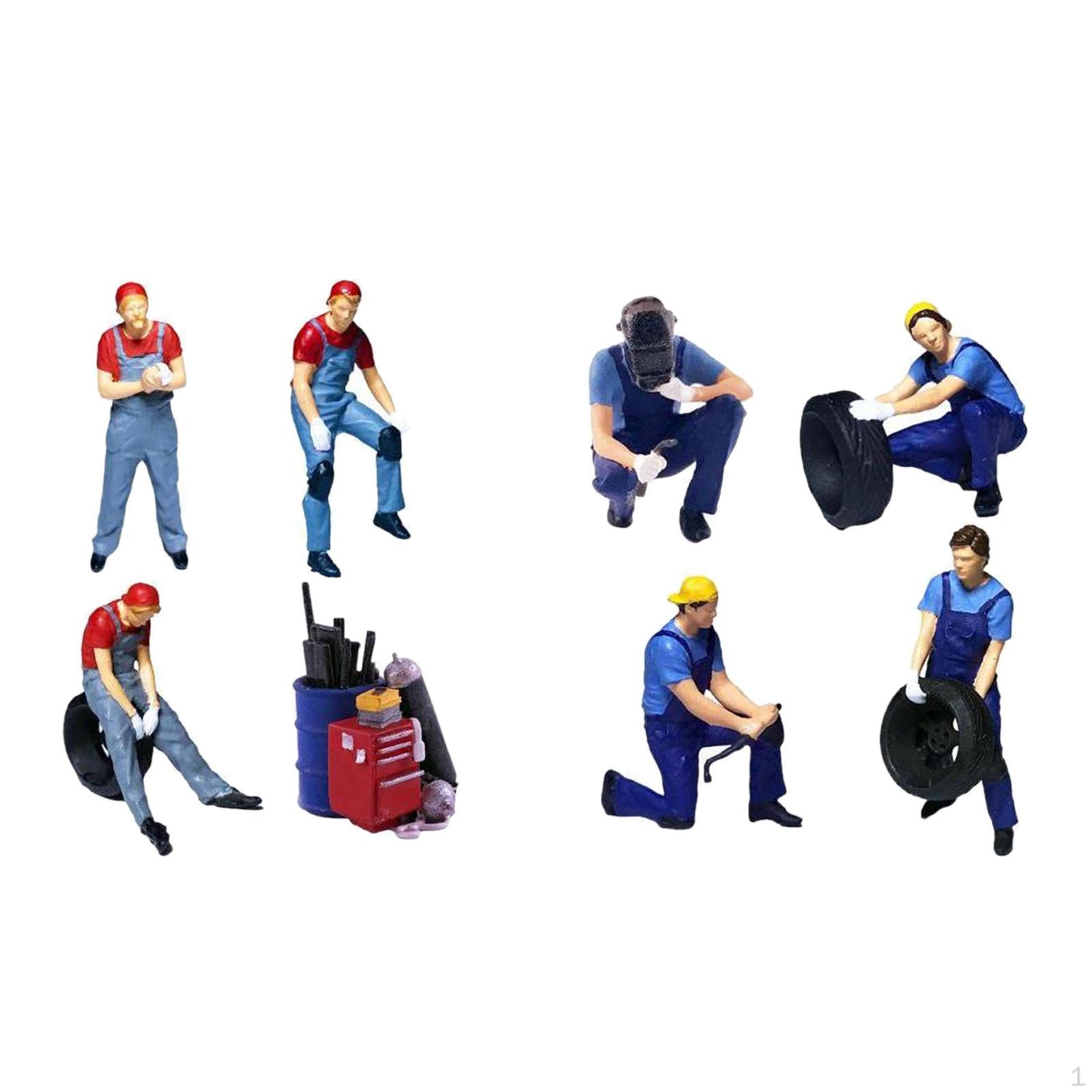 

Масштаб 1/64 Окрашенные Фигурки Людей Диорама Сцена Макет Украшение Стола