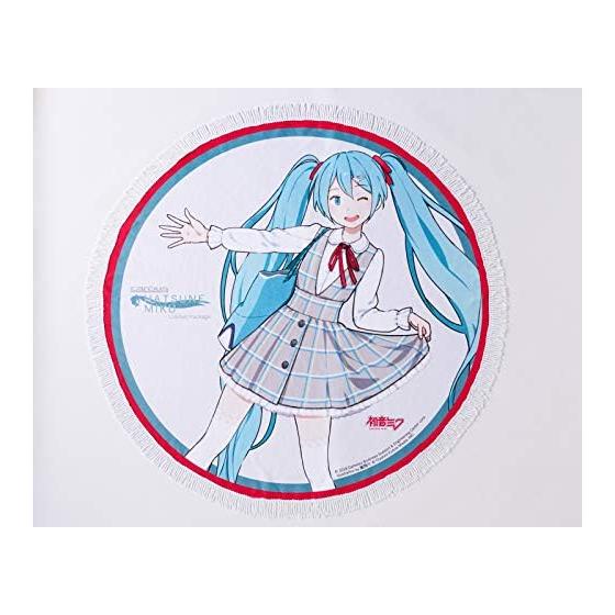 Daihatsu Hatsune Miku Round Towel (One Piece ver.) Big Size 120cm Life Size Rug Carpet Excursion Picnic