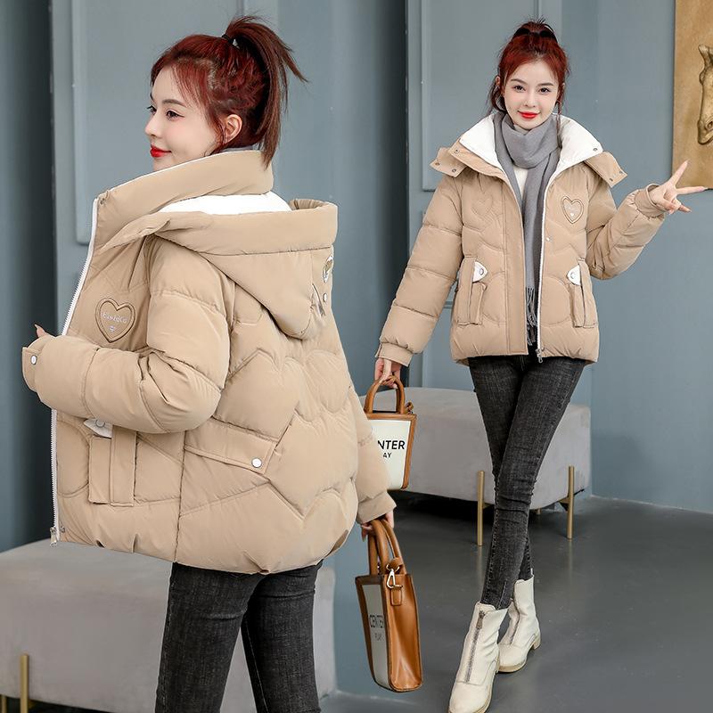 Short cotton jacket women's 2025 new thickened winter padded jacket Korean version loose winter women's jacket cotton jacket
