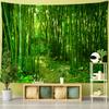 Bamboo Forest Trail Tapestry Wall Hanging Natural Scenery Bohemian Art Hippie Tapiz Dormitory Home Decor