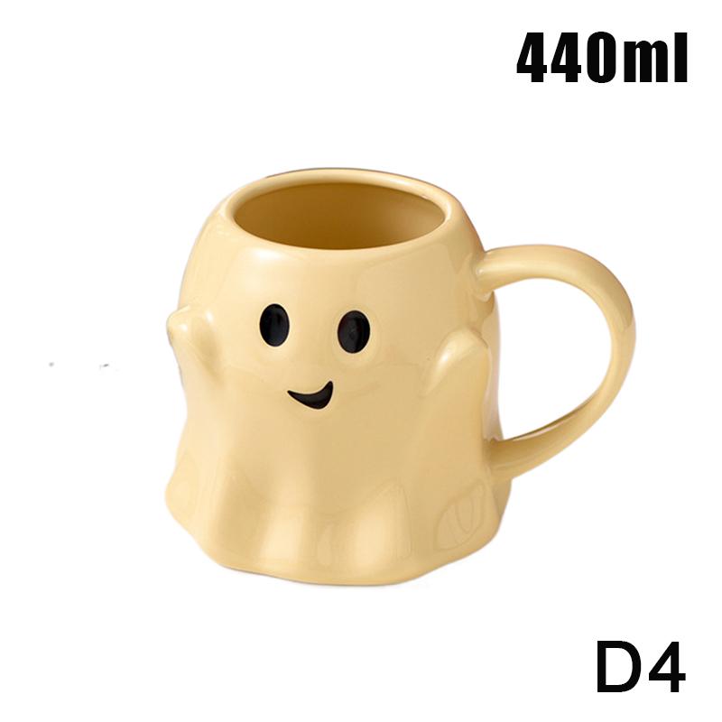 Halloween Wizard Magic Jar Ceramic Mug Decorative Ornament Pumpkin Ghost Afternoon Tea Breakfast Milk Cup Halloween Gift