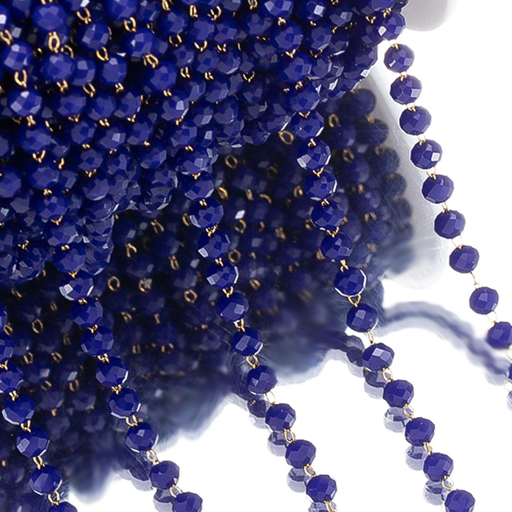 1Meter Royal Blue Crystal Stone Stainless Steel Chain Pink Beaded Chains for Necklace Bracelet Anklet Chain Jewelry Making DIY
